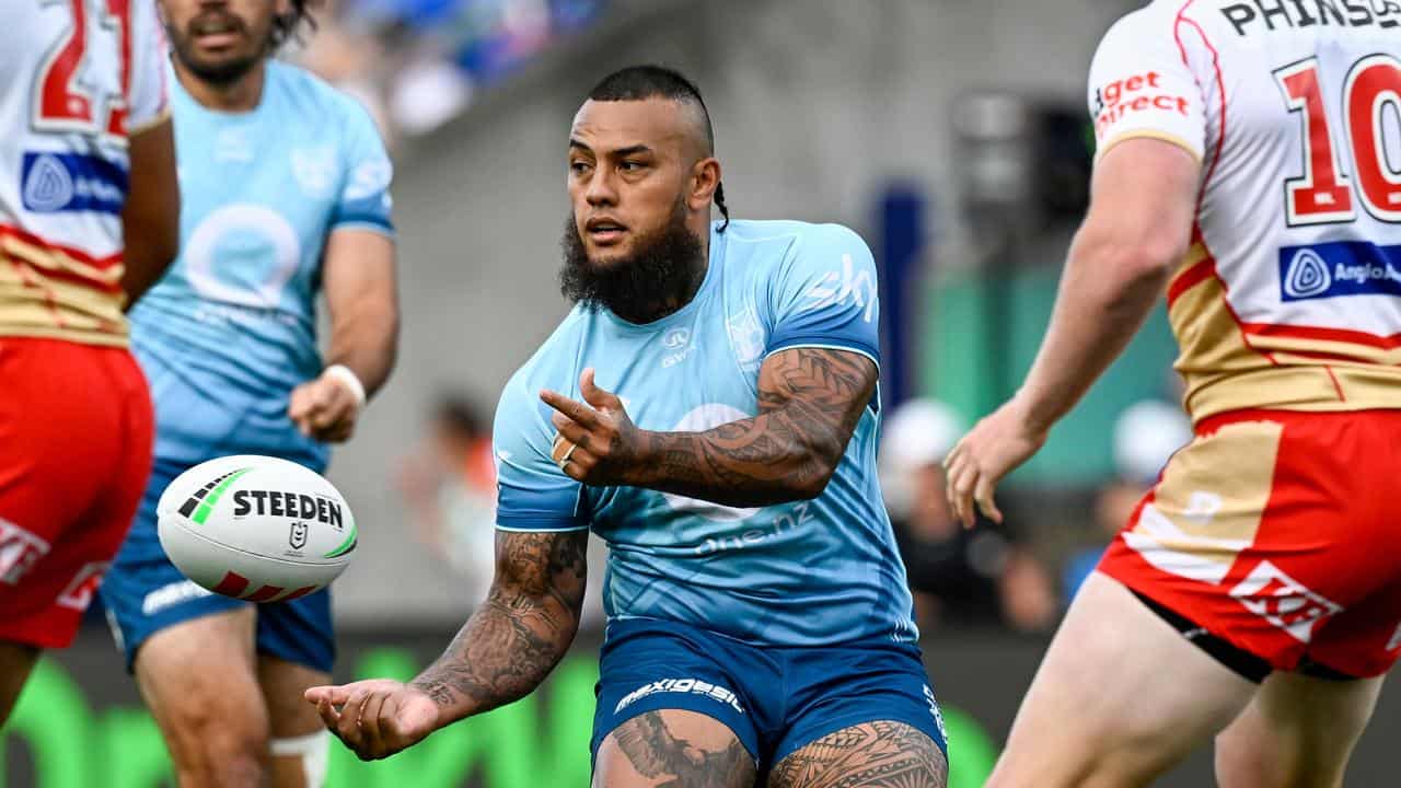 Warriors NRL player Addin Fonua-Blake. 