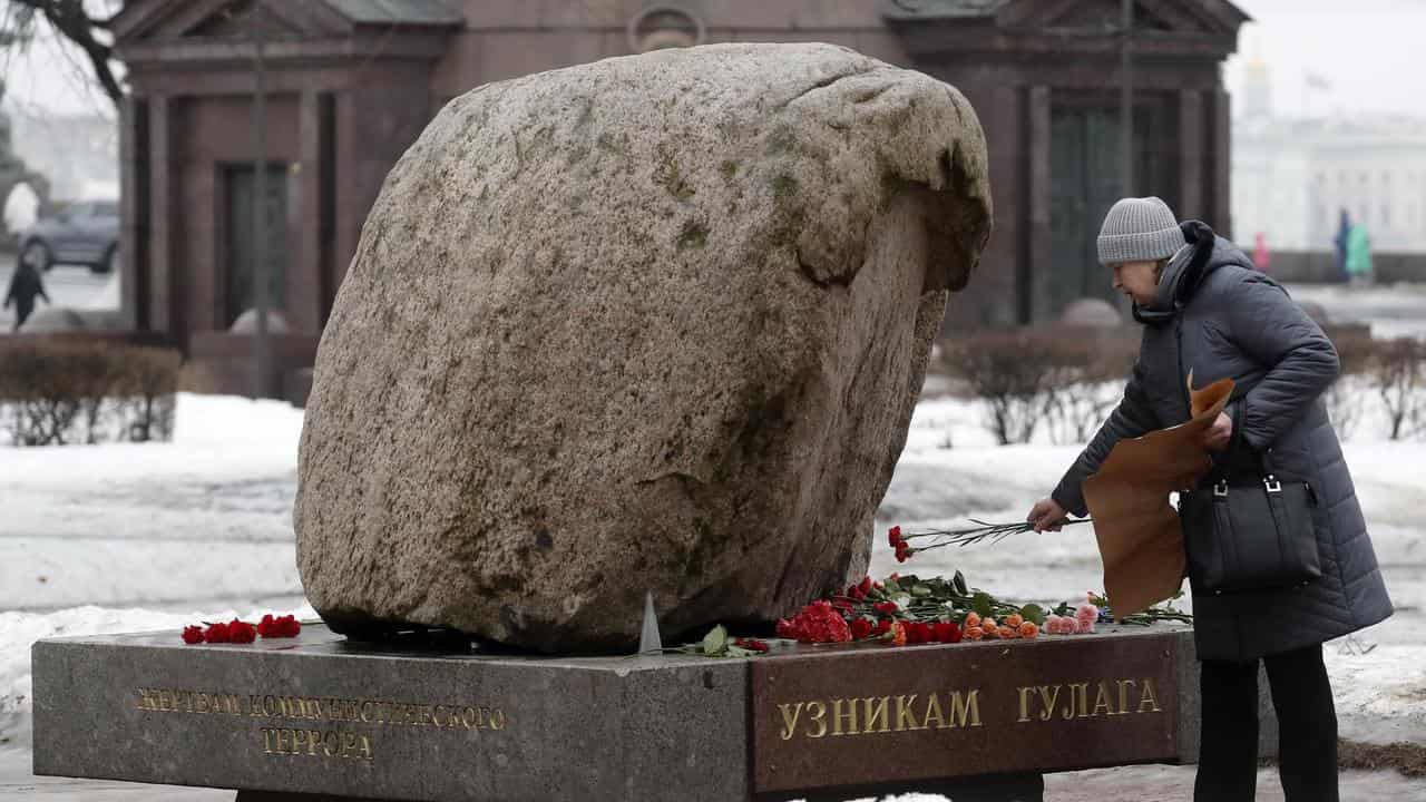 Memorial to political prisoners in St Petersburg