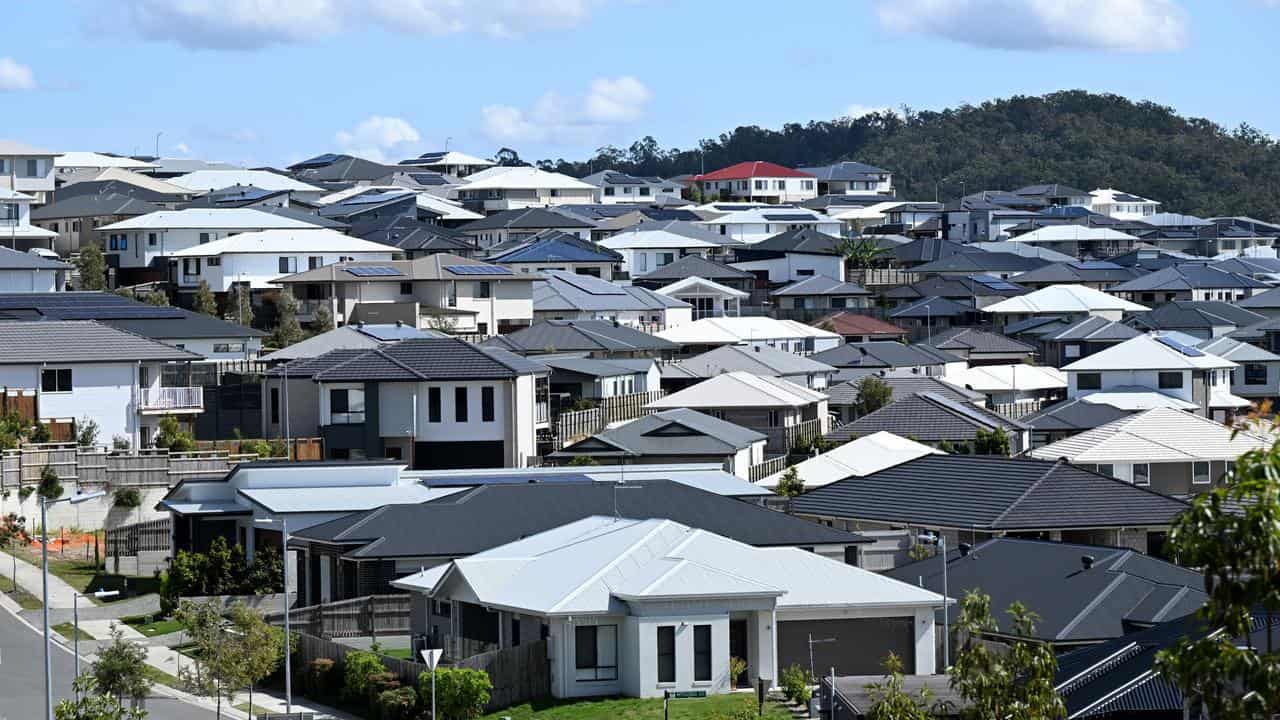 Homes in a new estate.