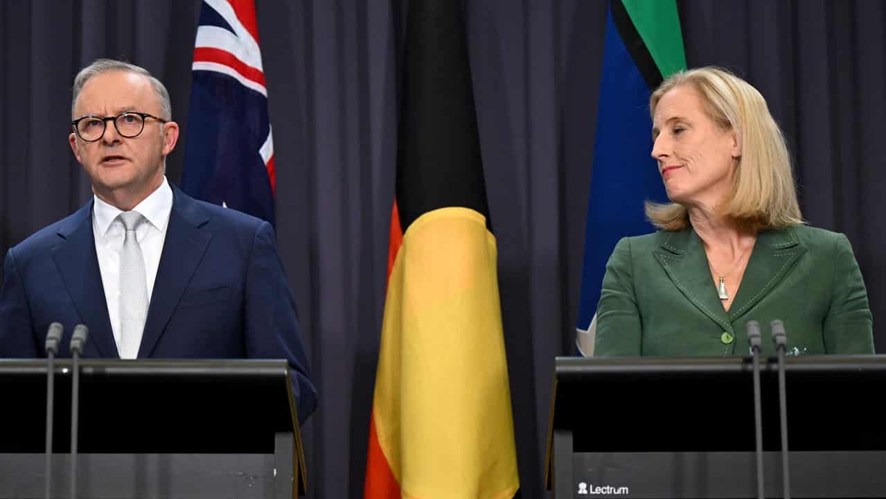 Prime Minister Anthony Albanese and Finance Minister Katy Gallagher