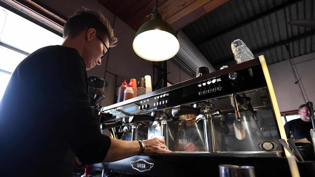 Barista in a coffee shop