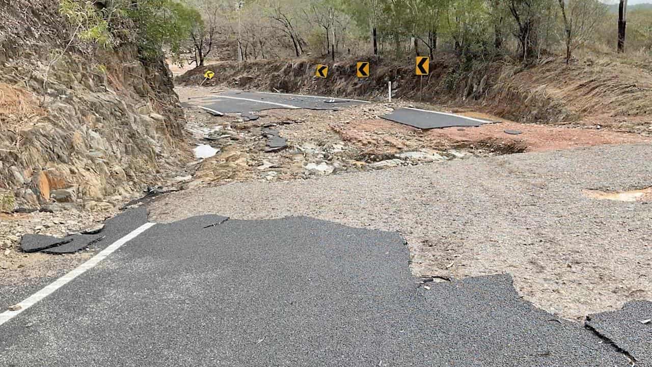 Road damage near Cooktown