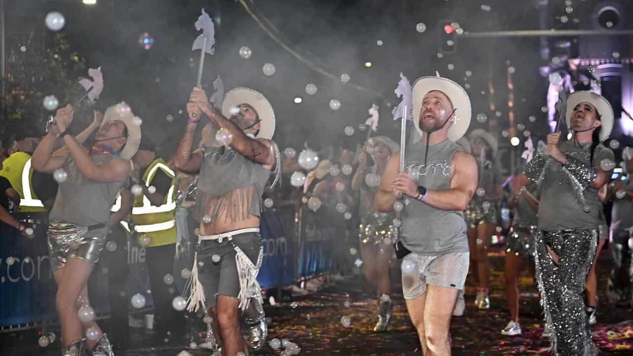 People participate in the Sydney Mardi Gras