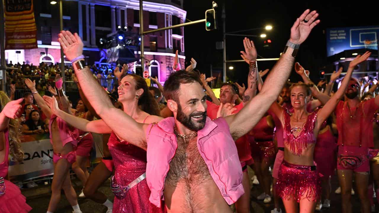 People participate in the Sydney Mardi Gras