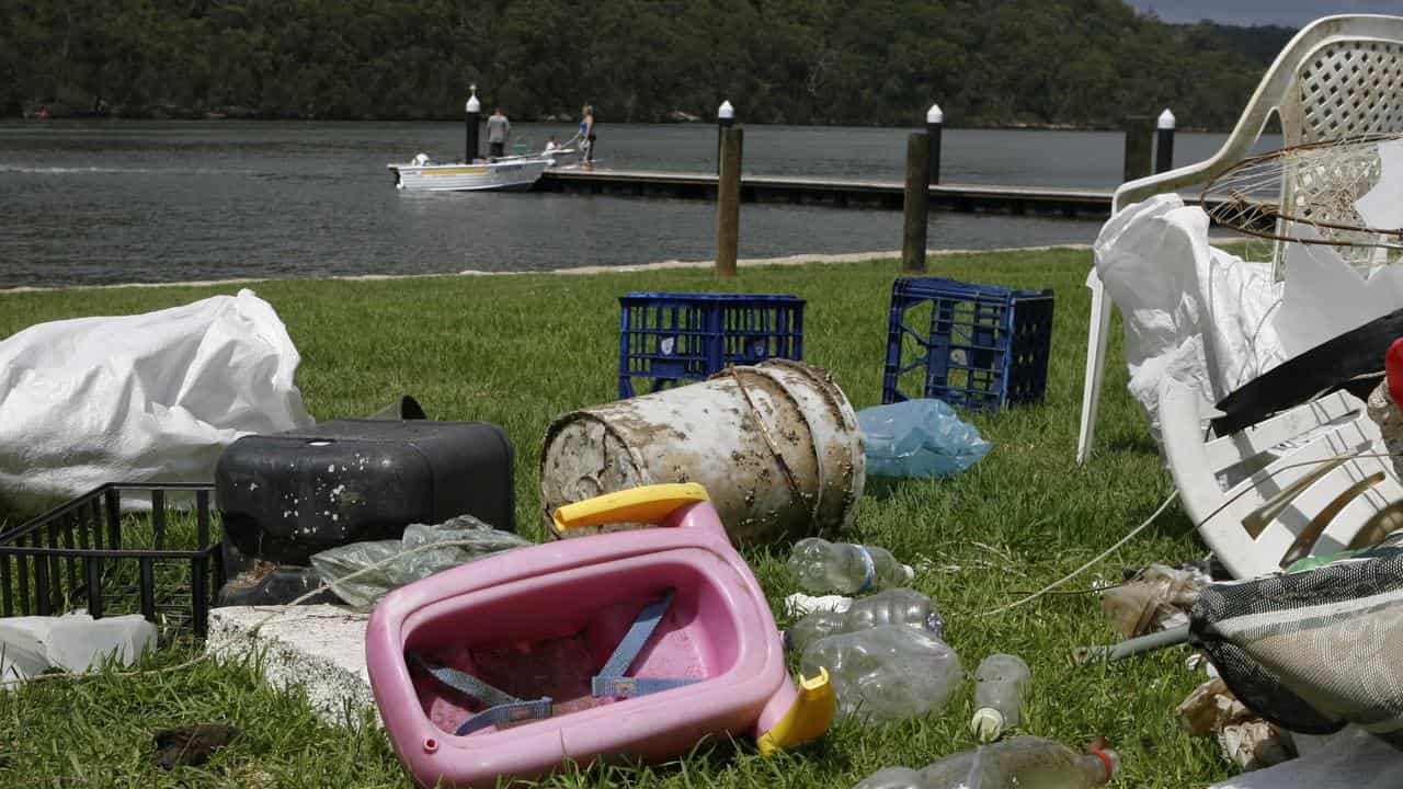 Rubbish collected by Georges Riverkeeper, Simon Annabel 