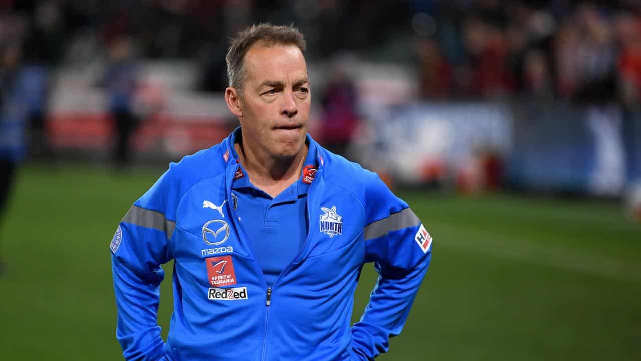 North Melbourne coach Alastair Clarkson.