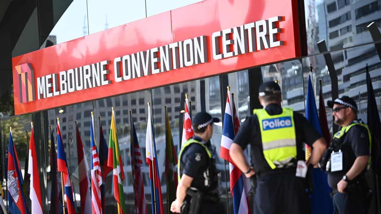 Police at the ASEAN-Australia Special Summit.