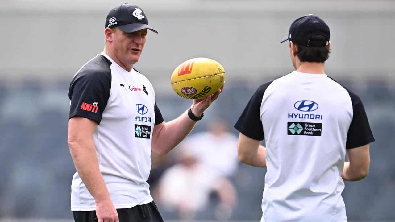 Carlton coach Michael Voss