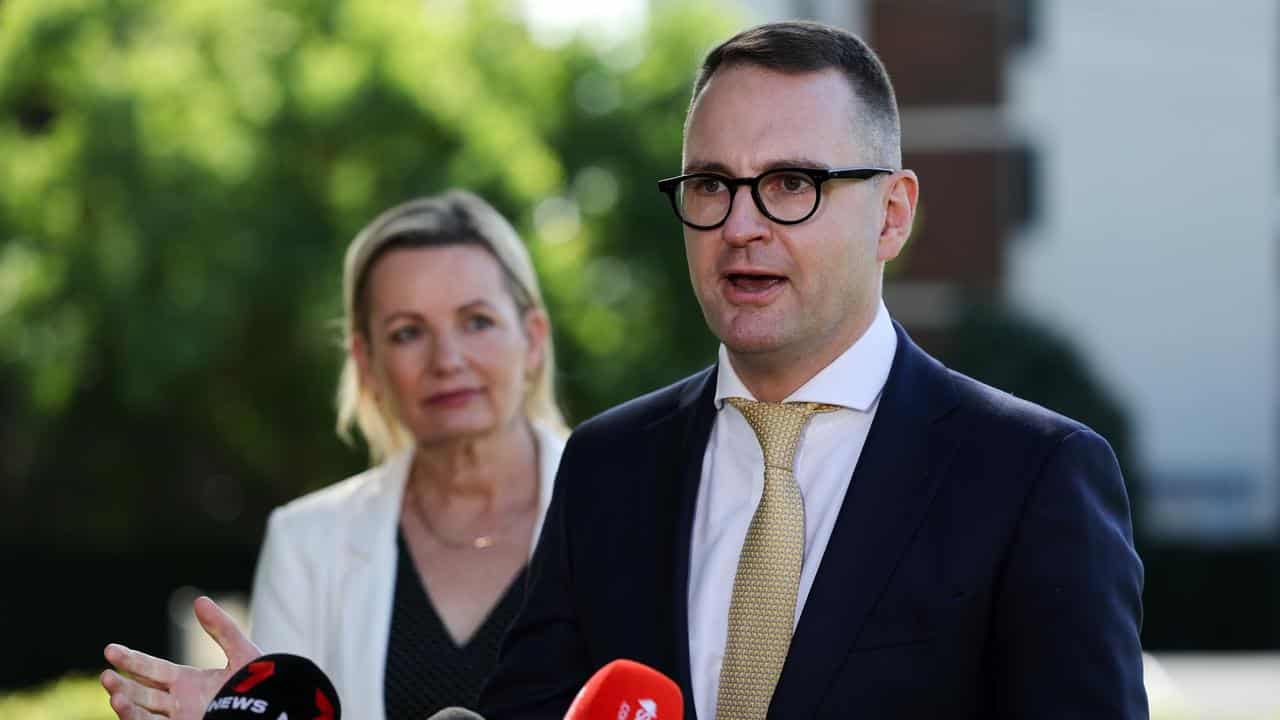 NSW Senator Andrew Bragg with Deputy Opposition leader Sussan Ley