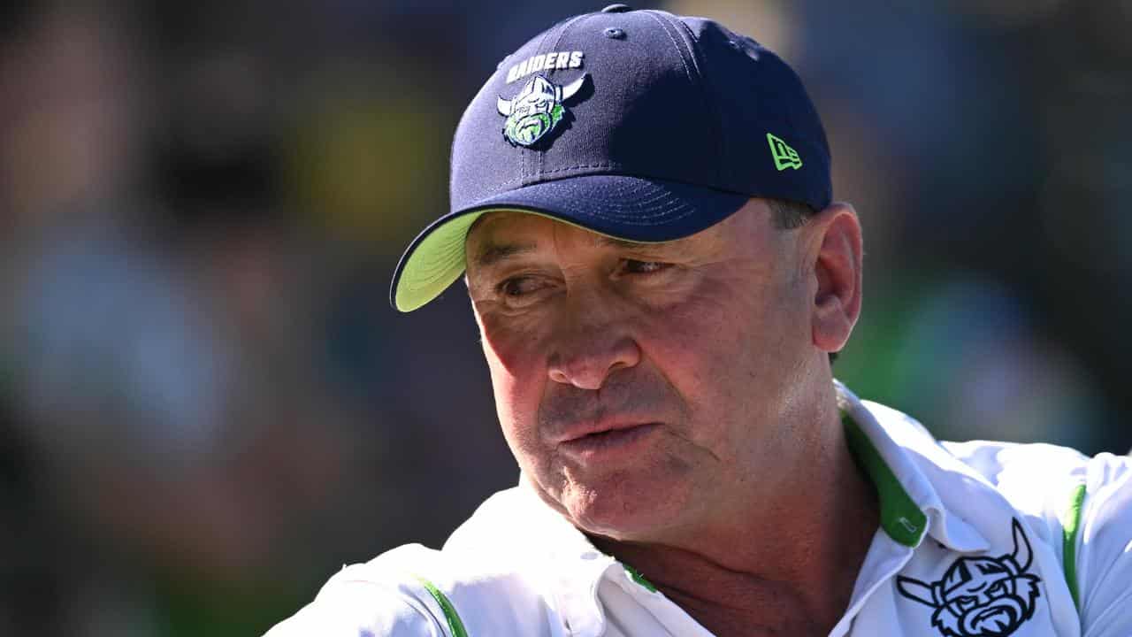 Raiders coach Ricky Stuart