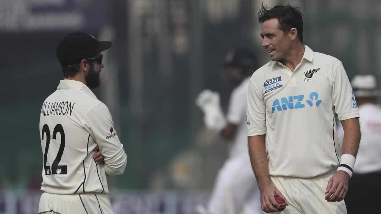 Kane Williamson (left) and Tim Southee