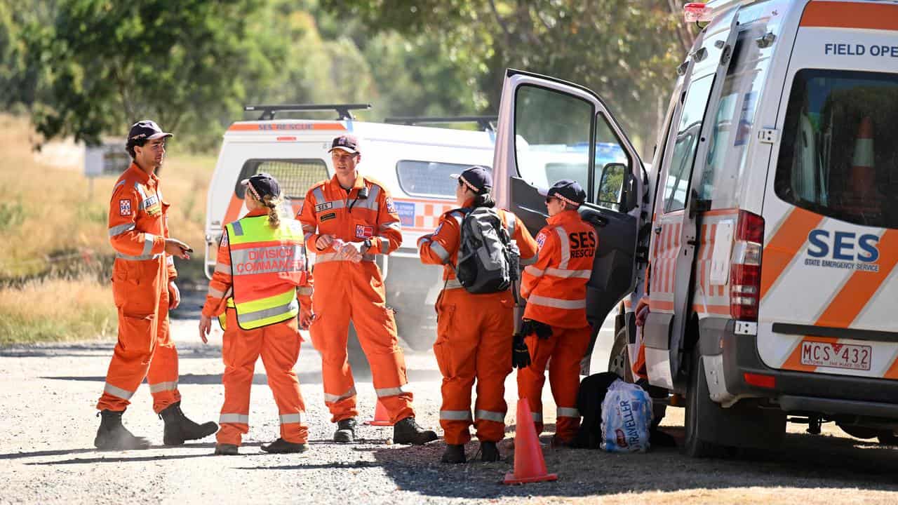 SES personnel at the search for Samantha Murphy