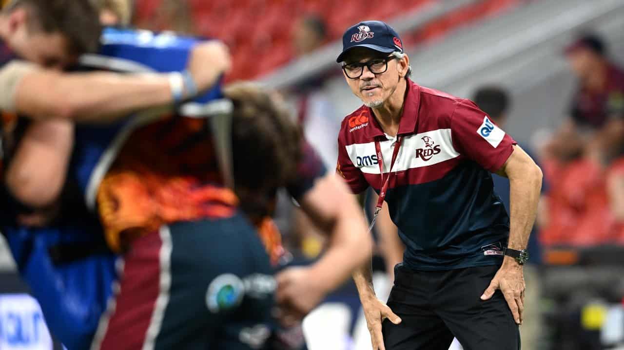 Queensland Reds coach Les Kiss. 