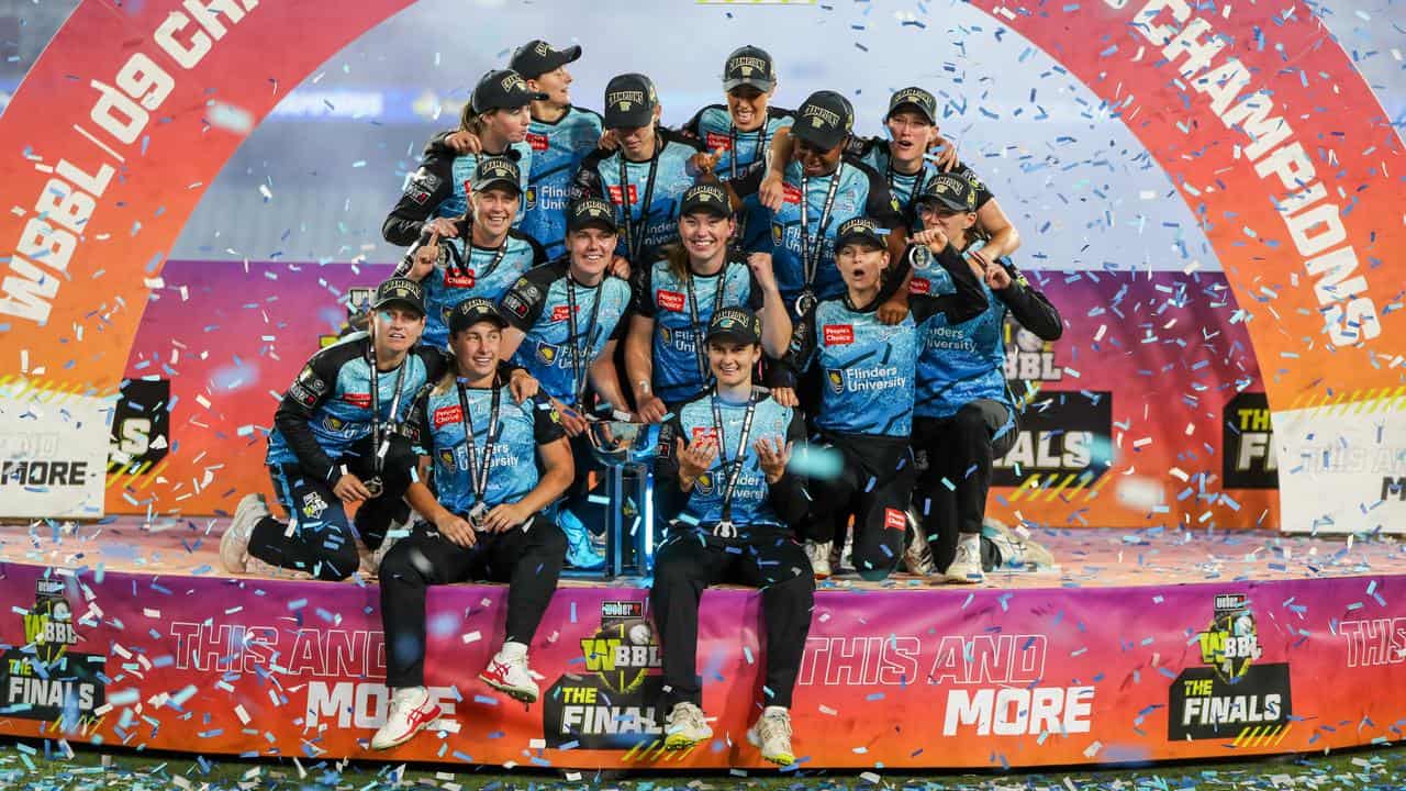 Adelaide Strikers, winners of the 2023 WBBL. 