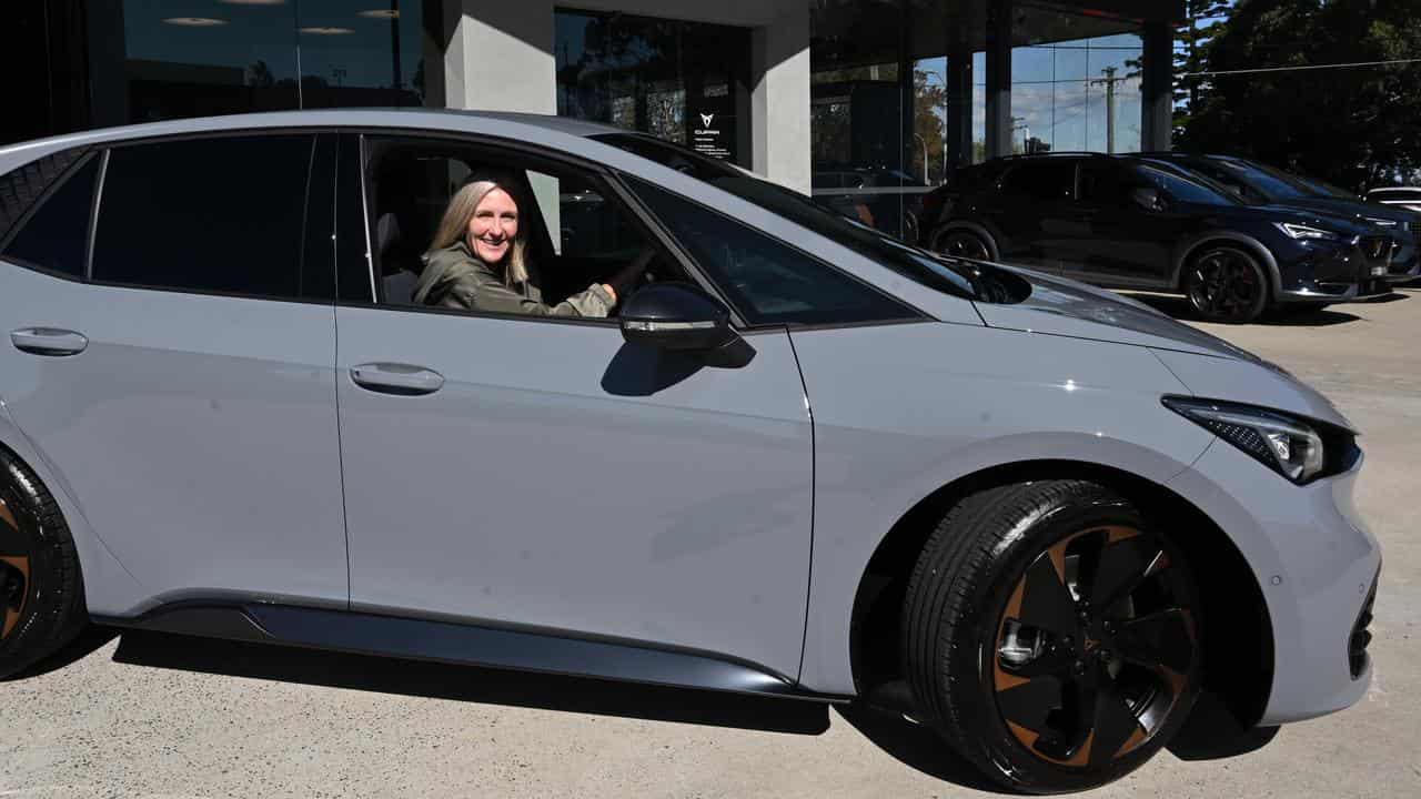 Sue Hogan takes delivery of the new Cupra Born