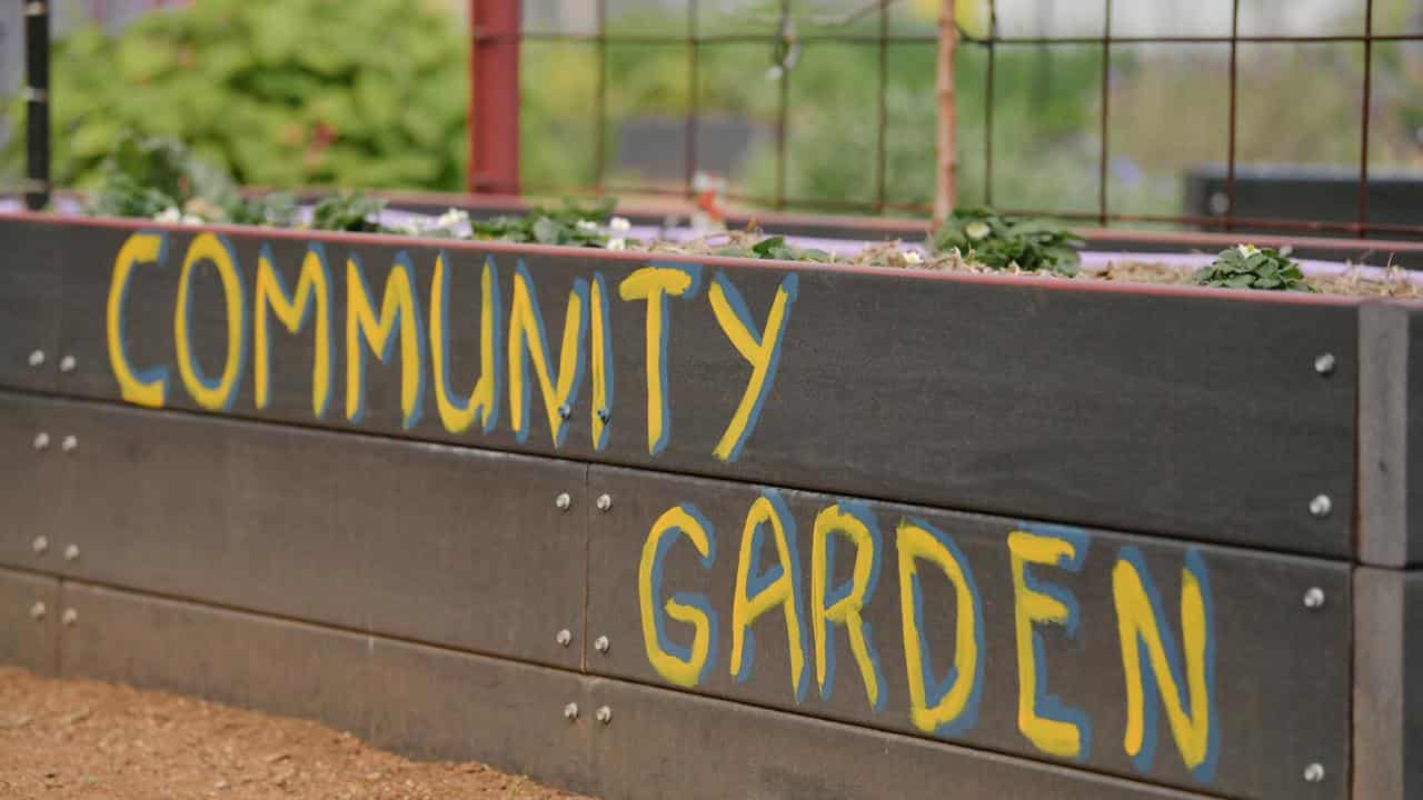 A 'Community Garden' sign in Adelaide (file image)