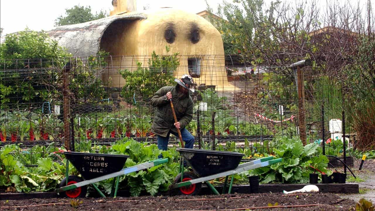 A community gardener in Melbourne (file image)