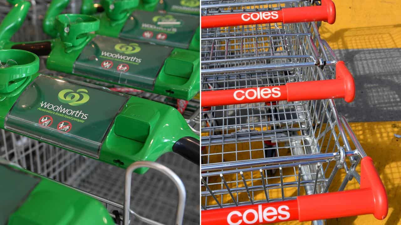 Woolworths and Coles