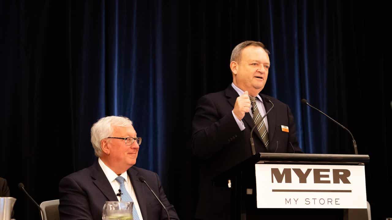 Myer chief executive John King