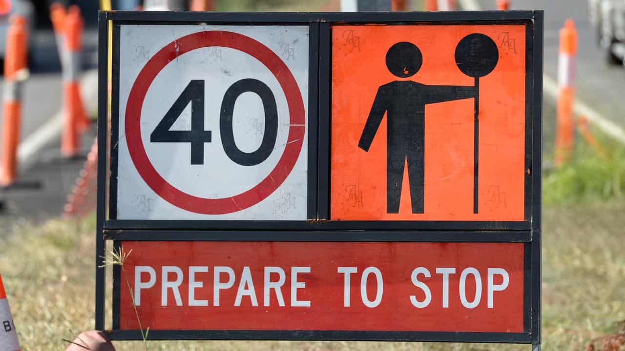 Roadworks sign (file image)