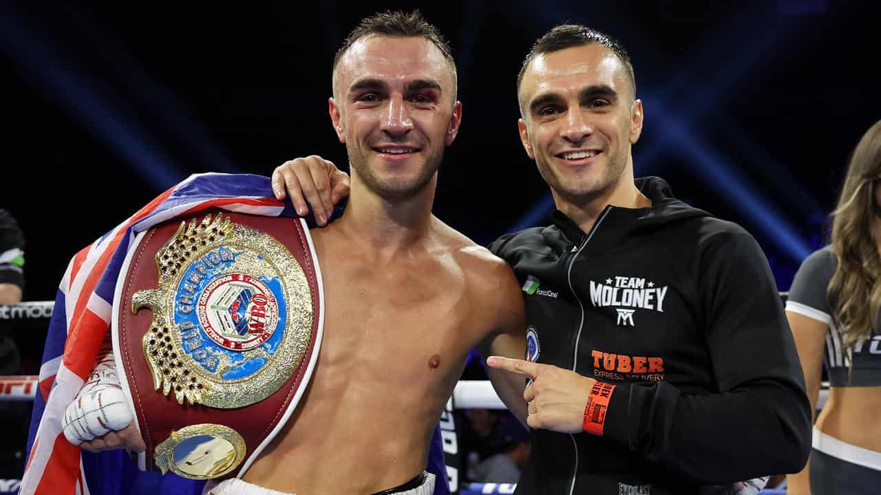 Jason Moloney and twin brother Andrew Moloney.