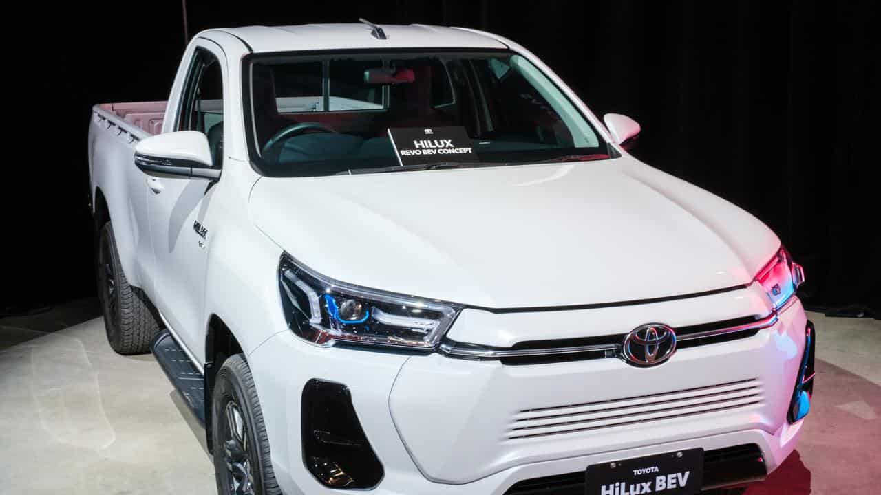 Toyota's prototype electric ute, the HiLux BEV,