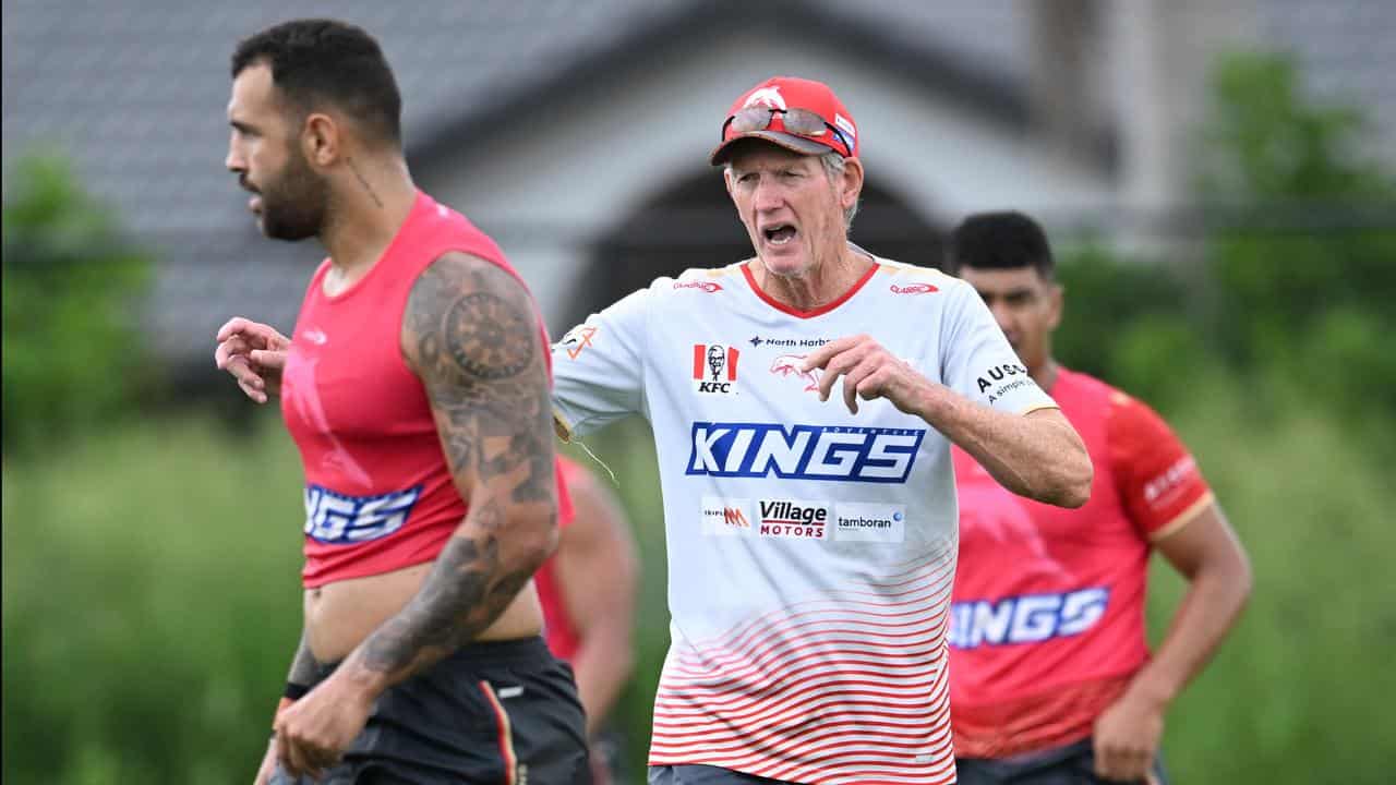 Dolphins coach Wayne Bennett. 