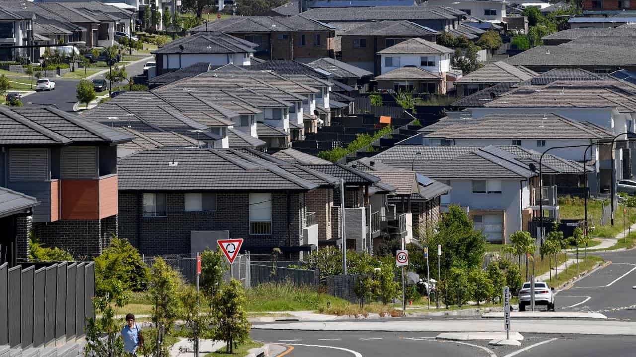 Housing at Schofields, north west of Sydney