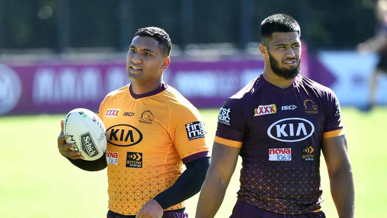 Tevita Pangai Junior (left) and Payne Haas