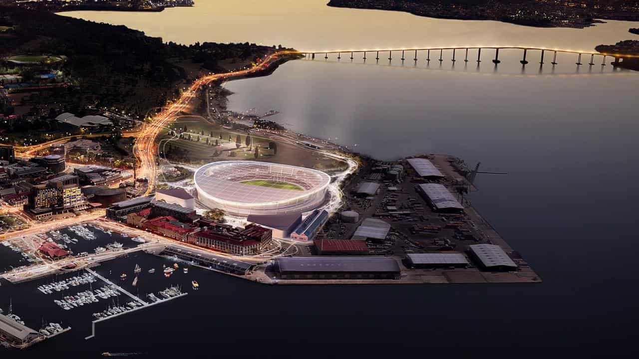 A new stadium proposed for Hobart