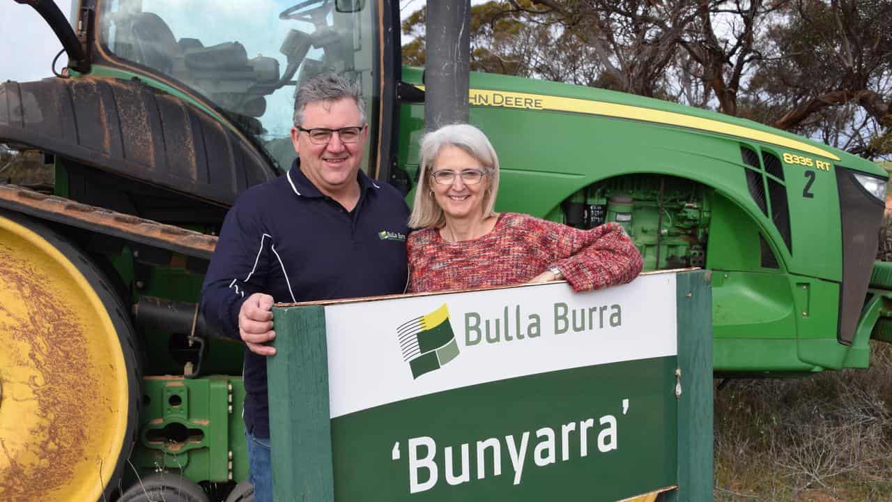 John and Bronny Gladigau on their farm “Bunyarra”