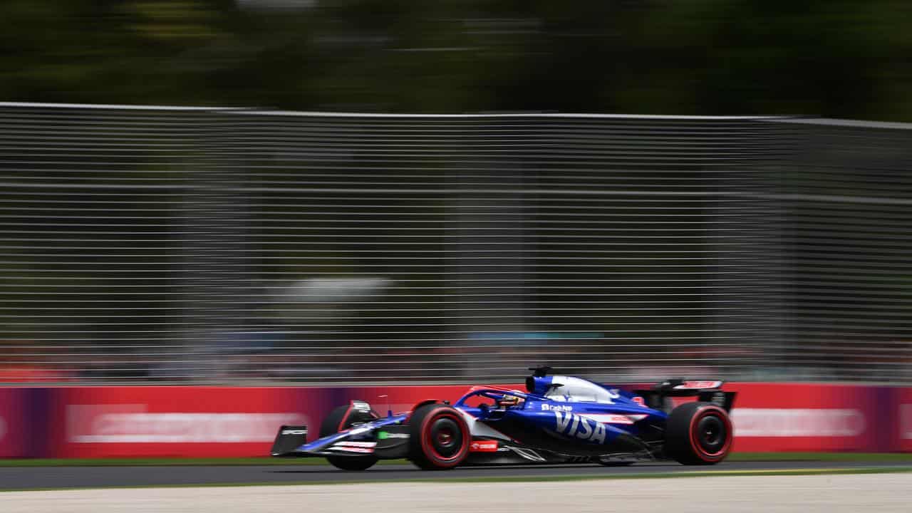 Daniel Ricciardo during practice at Albert Park.