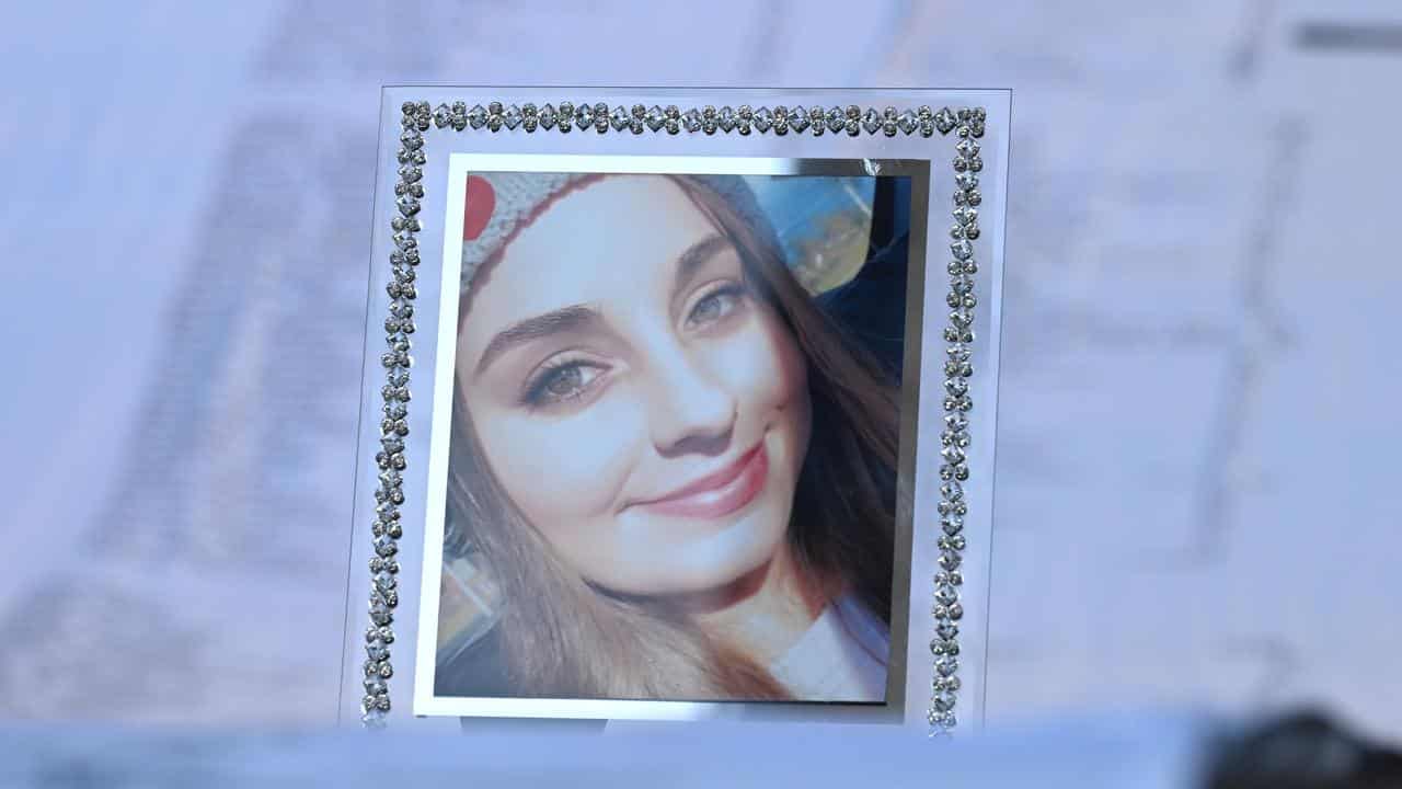 A framed picture of Celeste Manno