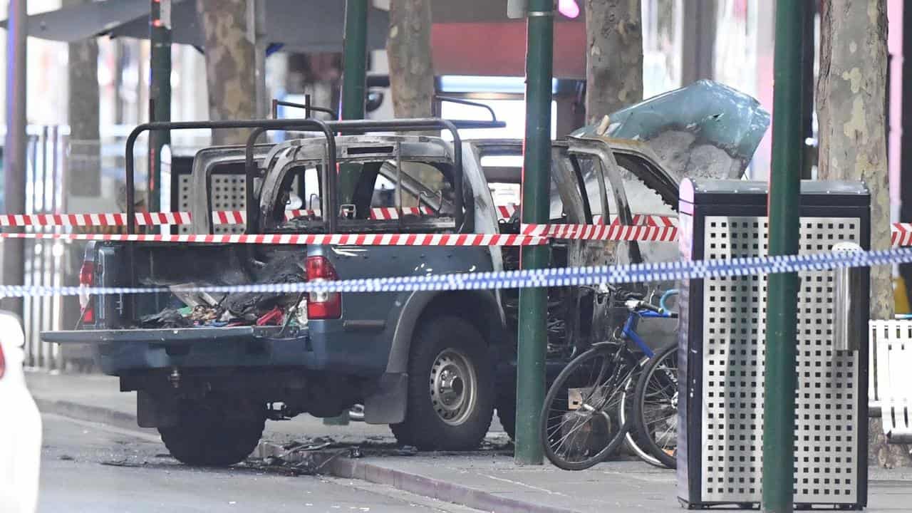 A ute was used in a deadly Melbourne terror act. 