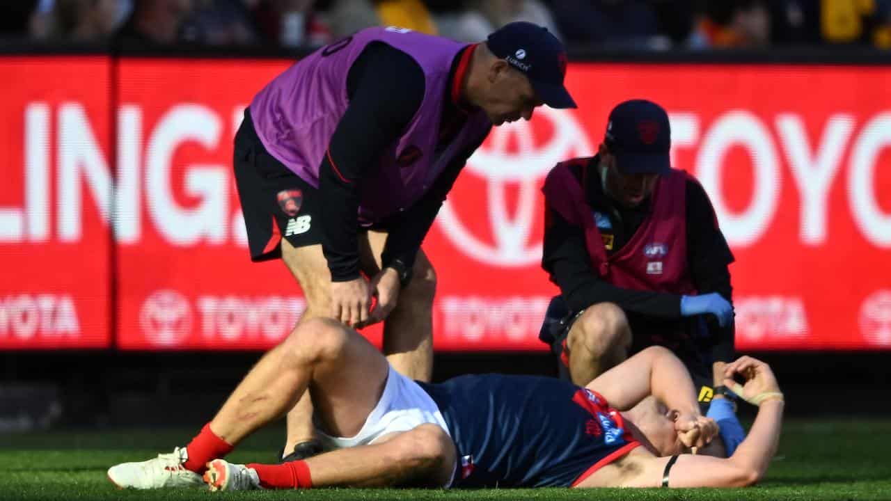 Steven May injured. 