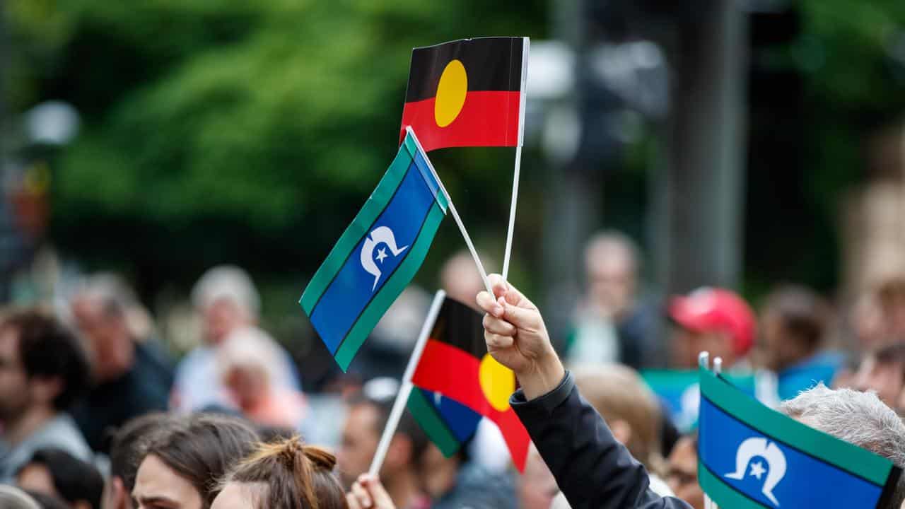 Crowds outside South Australia’s parliament in Adelaide