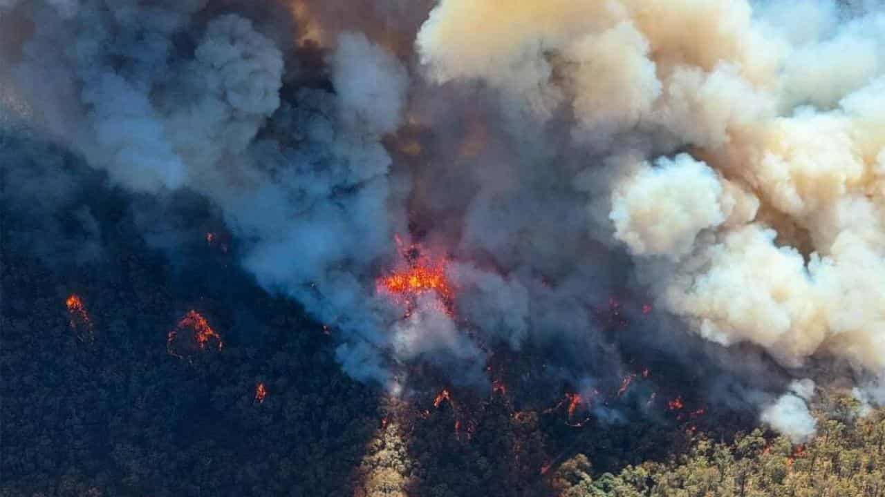 A bushfire south of Perth