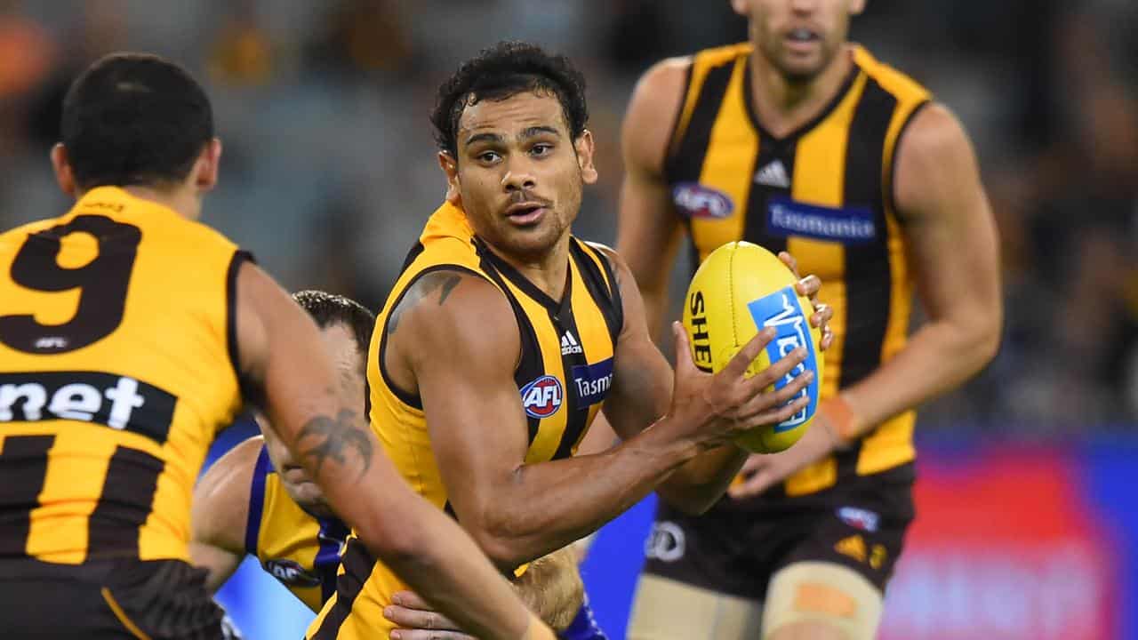 Former Hawthorn player Cyril Rioli. 