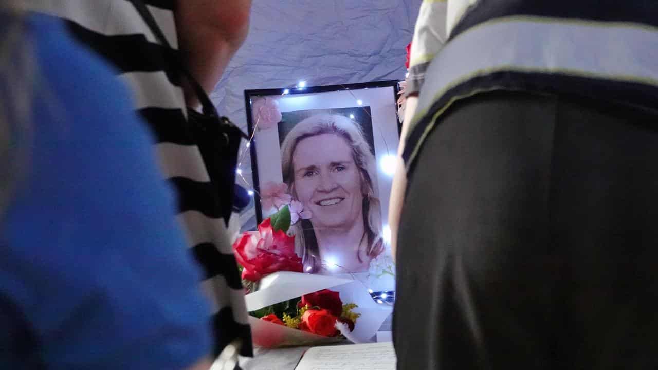 Mourners pay tribute to Ballarat mother Samantha Murphy.