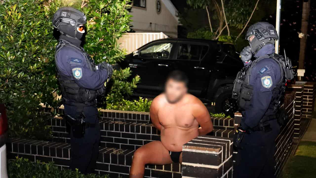 Man arrested in a dawn raid