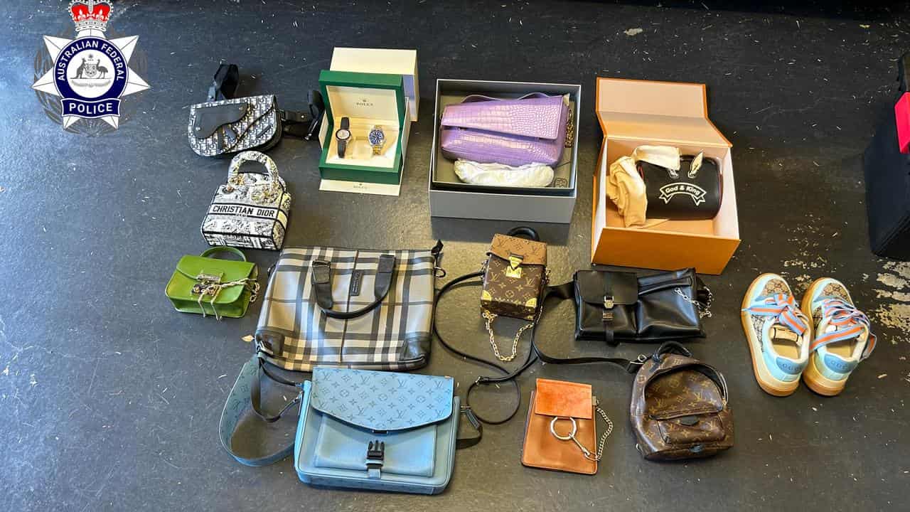 items seized by police during a raid on a property in Box Hill North