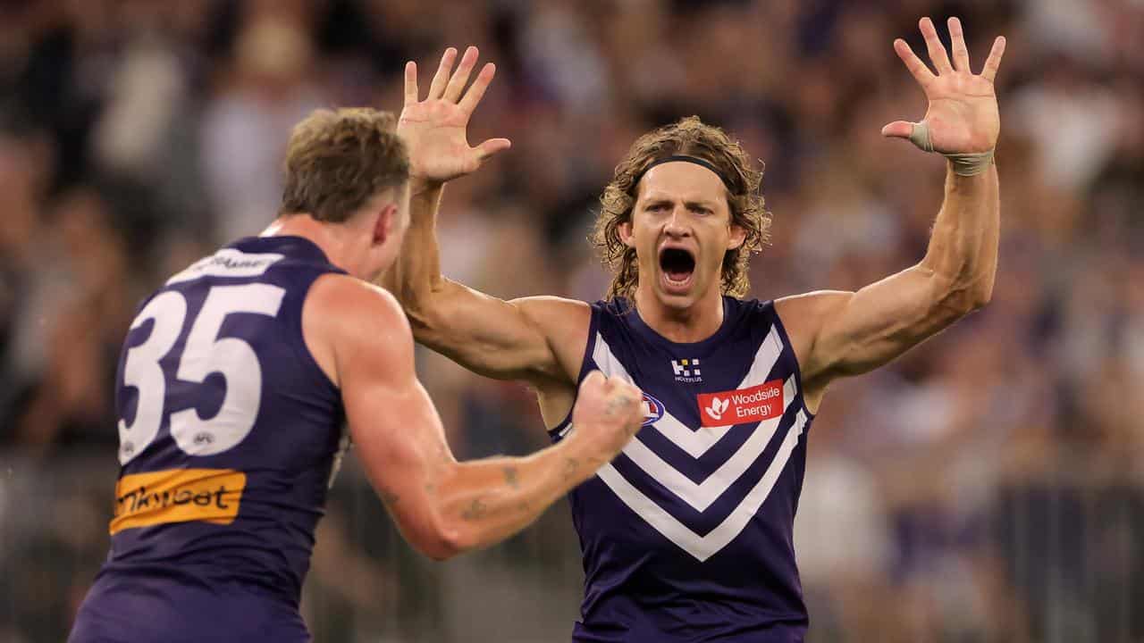 Josh Treacy and Nat Fyfe.