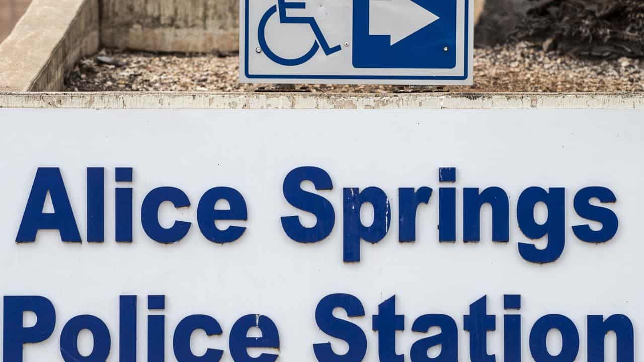 Signage at the Alice Springs Police Station