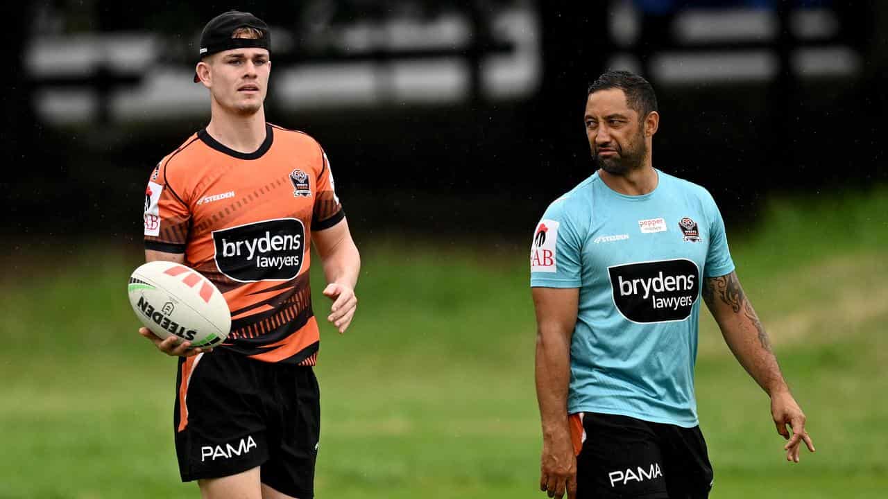 Lachlan Galvin and Benji Marshall.