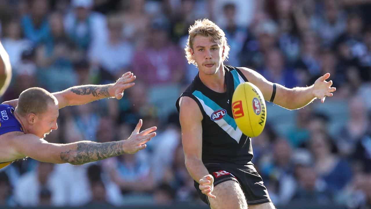 Jason Horne-Francis of Port Adelaide. 