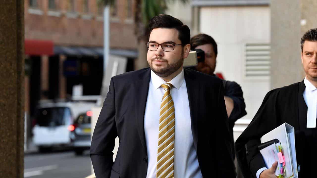 Bruce Lehrmann arrives at the Federal Court of Australia