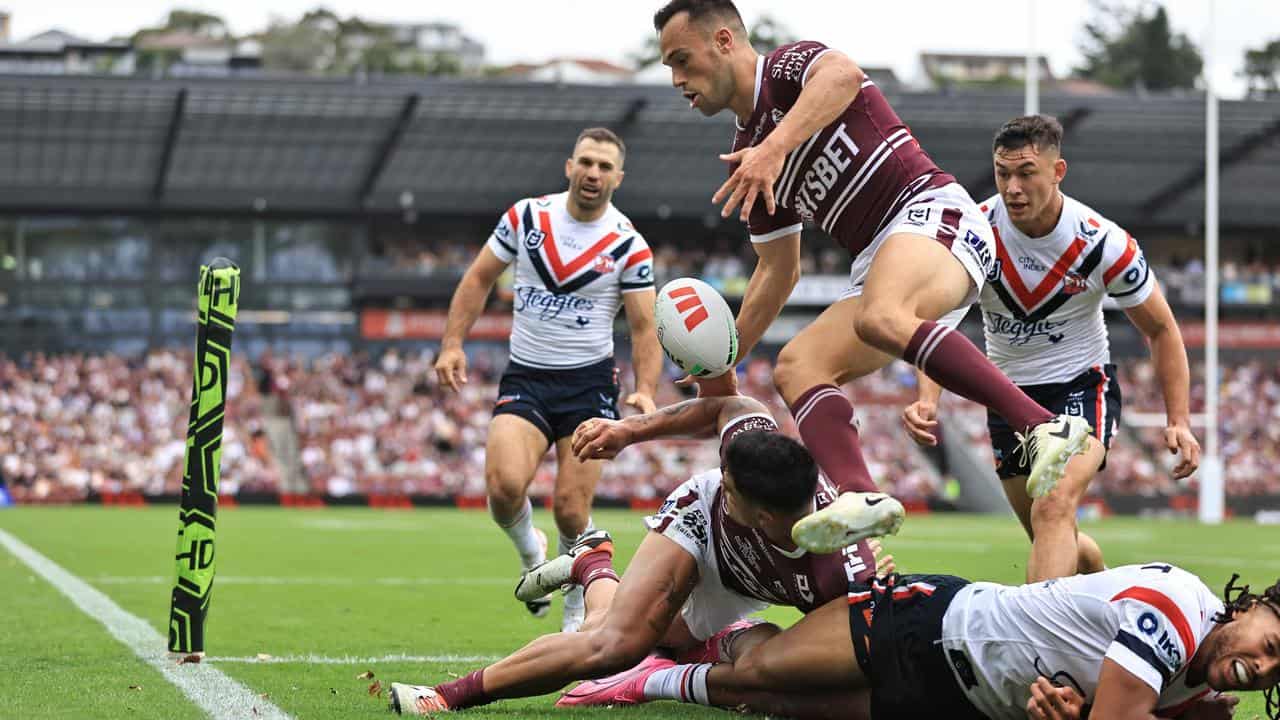 Manly's Luke Brooks (top)