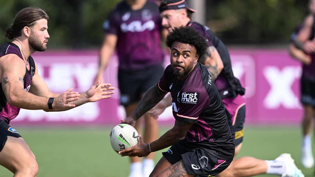 Ezra Mam at training. 