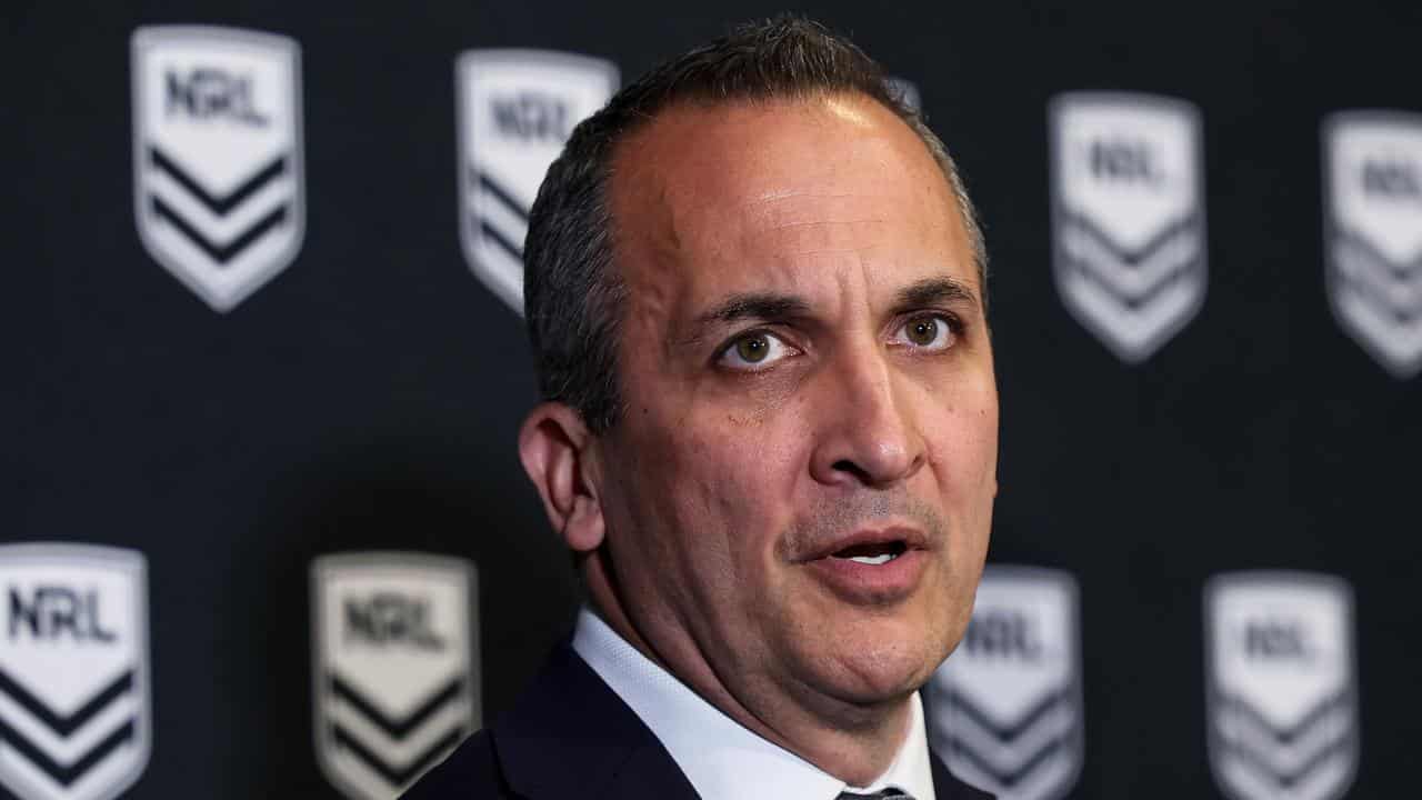 NRL chief executive Andrew Abdo. 