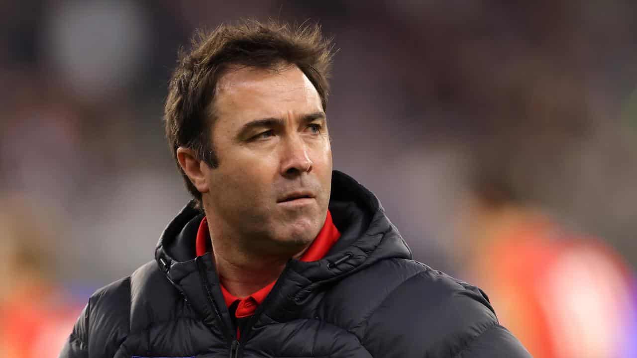 Essendon coach Brad Scott. 